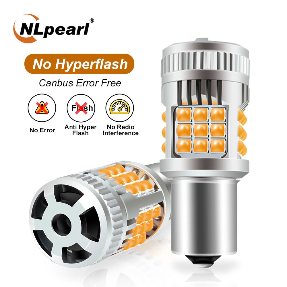 Nlpearl ĵ   극ũ  ȣ, 1156 Ba15S P21W Led Bau15S Py21W T20 7440 W21W 7443 1157 Bay15D, 12V, 52W 2 